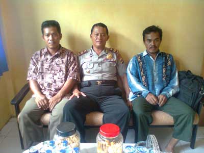 Audiensi dengan kapolsek
