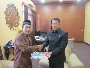 audiensi dpd ldii cilegon dengan walikota