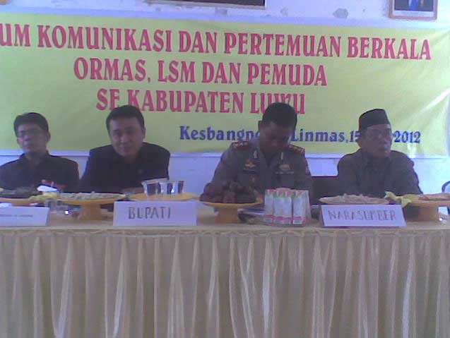 forum komunikasi berkala ormas dan pemuda se kab luwu
