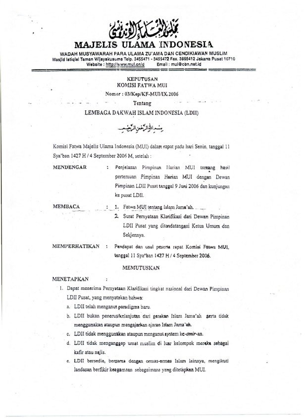 fatwa mui ldii