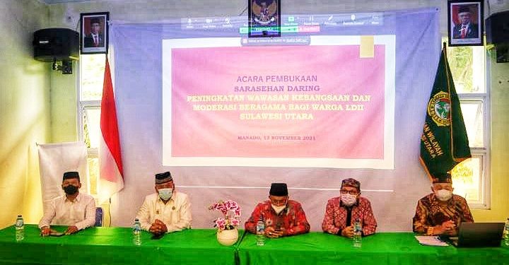 DPW LDII Sulawesi Utara menggelar Sarasehan Wawasan Kebangsaan dan Moderasi Beragama. Foto: Kiriman Daerah.