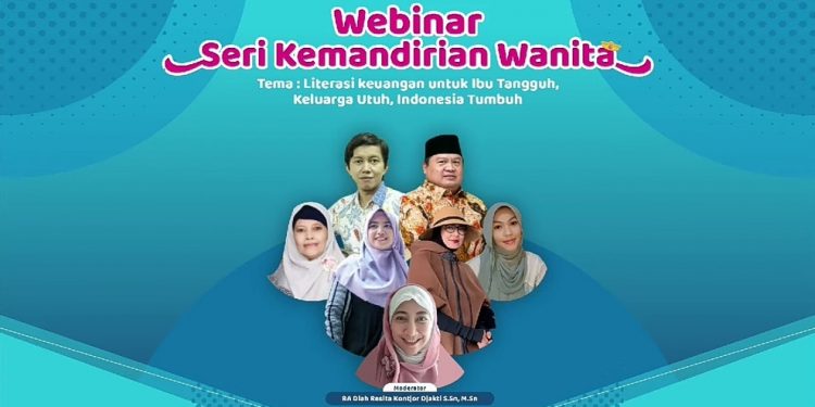 Biro EPM DPP LDII bekerjasama dengan Biro PPKK menggelar webinar Kemandirian Perempuan. Foto: LINES.