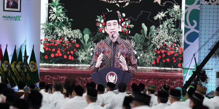 Presiden Jokowi mengingatkan pentingnya wawasan kebangsaan pada saat Munas IX LDII pada April 2021 lalu. Wawasan kebangsaan diperlukan untuk mencegah paham radikalisme dan intoleransi. (Foto/ilustrasi. Dok DPP LDII)