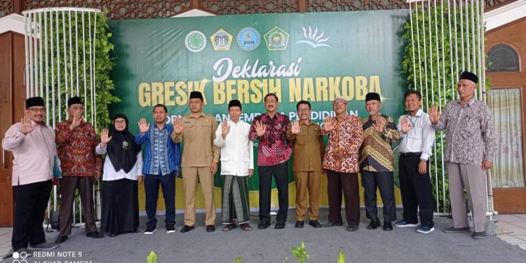 DPD LDII Gresik hadiri acara Gresik Bersih Narkoba yang digagas Pemda Gresik. Foto: LINES.