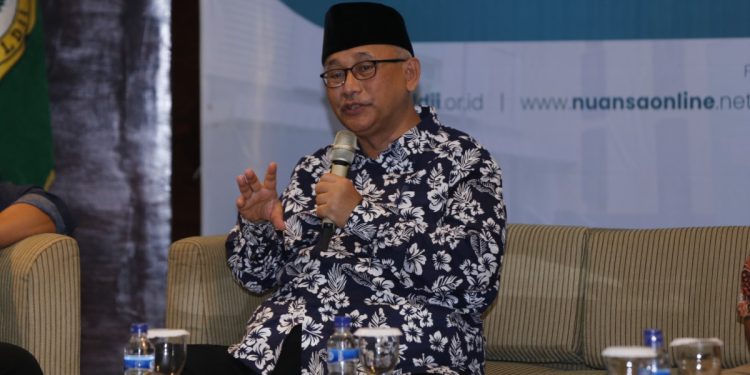 Ketua Umum DPP LDII KH Chriswanto Santoso mengatakan berkurban memiliki nilai ibadah yang tinggi, baik bagi individu maupun kemasyarakatan. Efek pengganda yang signifikan. Foto: LINES.