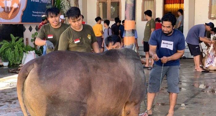 Ketua DPW LDII Sulawesi Tengah (Sulteng), Zulkifli Lasamai, mengapresiasi warga LDII yang semangat dalam melaksanakan ibadah berkurban. Foto: LINES.
