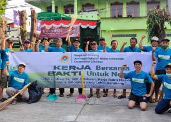 Kerja Bakti Nasional LDII LDII Gotong Royong Kerja Bakti Nasionalisme Kebangsaan Merah Putih Bersih Suci Mengepel Ngepel Solid Rakernas LDII 2023