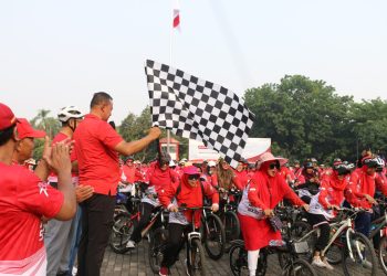 Tingkatkan Kesehatan dan Kepedulian Lingkungan, LDII Kota Bekasi Gelar Sepeda Sehat
