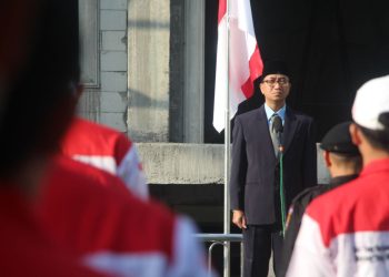 Ponpes Baitul Makmur Gresik Helat Upacara HUT ke-78 RI