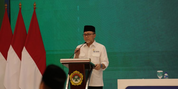 Rakernas LDII Presiden Jokowi LDII Rakernas LDII 2023 Indonesia Emas 2045 LDII Expo Rakernas LDII Capres Prabowo Subianto Mendag Zulkifli Hasan MoU Warung Rakyat