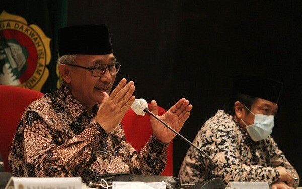 Ketua Umum DPP LDII KH Chriswanto Santoso mengimbau mental kebencanaan. Foto: LINES.