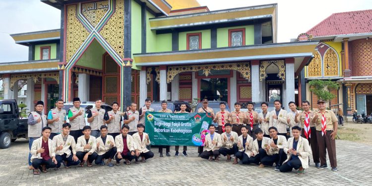 LDII Pringsewu bersama anggota Pramuka Satuan Komunitas Sekawan Persada Nusantara (Sako SPN) Kwarcab Pringsewu, Lampung. Foto: LINES.