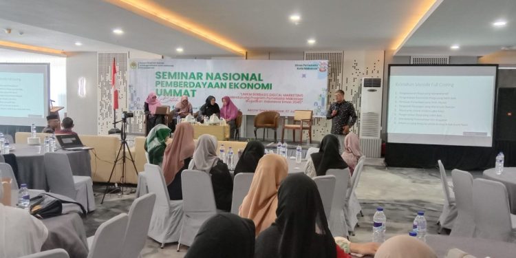 DPD LDII Kota Makassar melaksanakan seminar nasional pengembangan ekonomi umat. Foto: LINES.