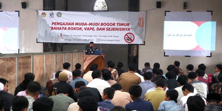 PC LDII Kecamatan Cileungsi menghelat penyuluhan ‘Bahaya Rokok, Vape dan Sejenisnya’. Foto: LINES.