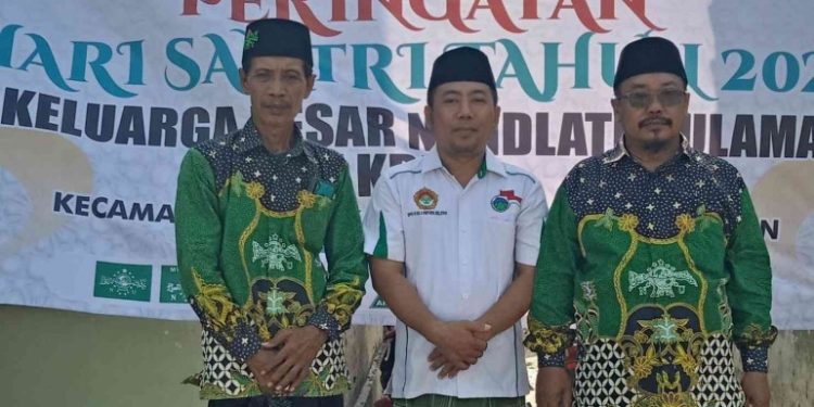 Ketua PC LDII Palas berfoto bersama Majelis Wakil Cabang NU Kecamatan Palas. Foto: LINES.