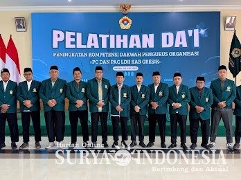 DPD LDII Kabupaten Gresik menggelar pelatihan dai bertajuk “Peningkatan Kompetensi Dakwah Pengurus Organisasi PC dan PAC”. Foto: LINES