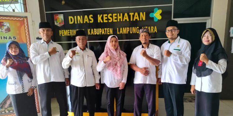 Pengurus DPD LDII Lampung Utara audiensi dengan Dinas Kesehatan Lampung Utara, pada Selasa (20/11). Foto: LINES