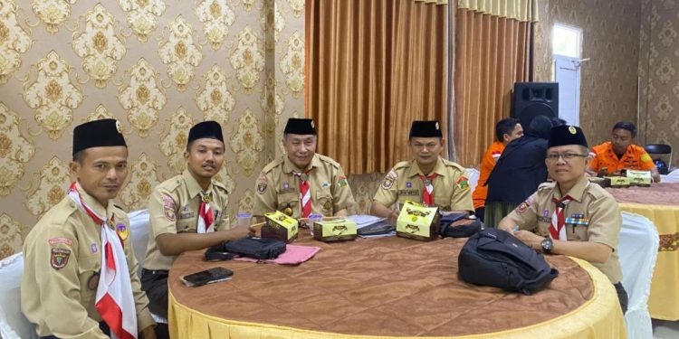 Pimpinan Satuan Komunitas Daerah Pramuka Sekawan Persada Nusantara (Pinsakoda SPN) Lampung, mengikuti program "Peningkatan Kompetensi Pimpinan Saka dan Sako Tingkat Kwartir Daerah Lampung", pada Jumat (13/12). Foto: LINES