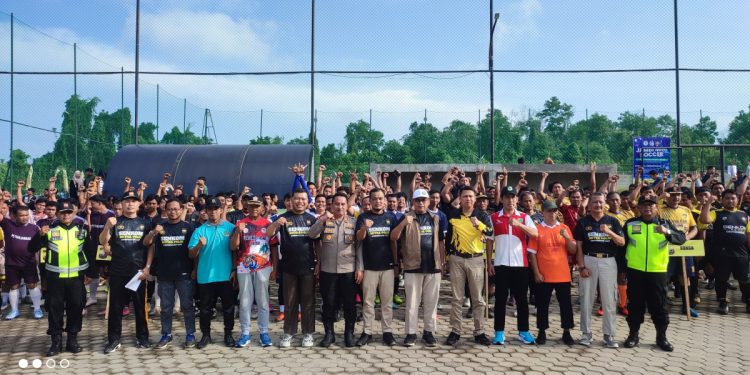 Ketua DPW LDII Jambi menghadiri undangan kompetisi “Mini Soccer Cup Senkom Mitra Polri Jambi”. Foto: LINES