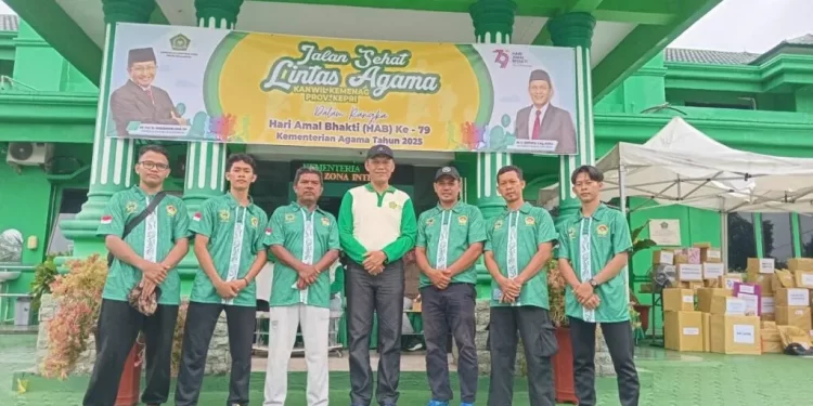 DPD LDII Kabupaten Bintan menghadiri undangan “Senam dan Jalan Sehat Lintas Agama” yang dihelat Kantor Wilayah Kementerian Agama (Kanwil Kemenag) Provinsi Kepulauan Riau pada Sabtu (11/1). Foto: LINES