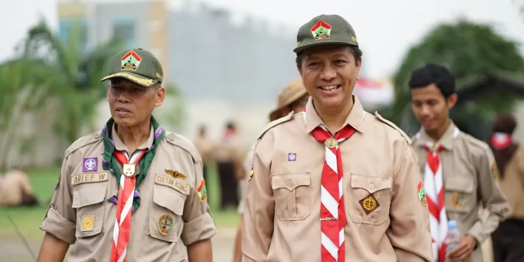 Gugus Depan Sultan Agung, Sakocab SPN Kota Bekasi, menyelenggarakan Perkemahan Akhir Tahun dengan tema “Berkarakter, Mandiri, dan Terampil”. Foto: LINES