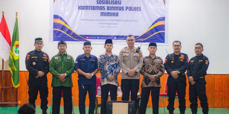 DPD LDII Kabupaten Mimika menggandeng Binmas Polres Mimika mengadakan sosialisasi Kamtibmas kepada pemuda LDII. Foto: LINES