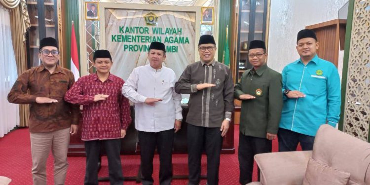 DPW LDII Jambi audiensi dengan Kantor Wilayah (Kanwil) Kementerian Agama (Kemenag) Jambi. Foto: LINES.