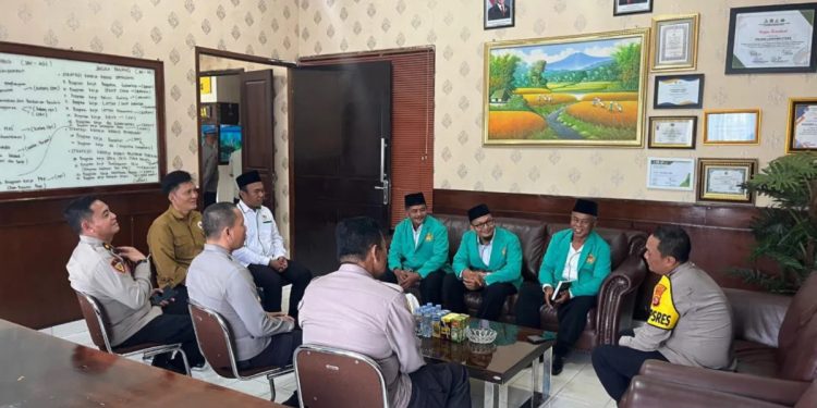 DPD LDII Lampung Utara audiensi dengan Polres Lampung Utara mendiskusikan rencana bakti sosial di bulan Ramadan. Foto: LINES