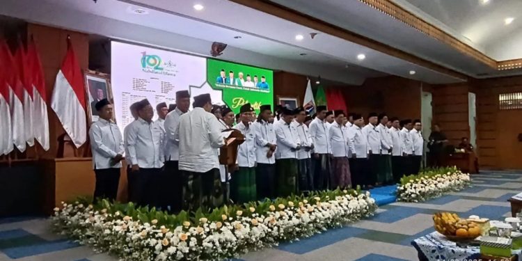 Ketua DPD LDII Jakarta Utara, Pudya Sanjaya, menghadiri pelantikan Pengurus Cabang Nahdlatul Ulama (PCNU) Jakarta Utara masa bakti 2025-2030 pada Jumat, (14/2) di Kantor Wali Kota Jakarta Utara. Foto: LINES