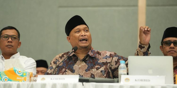 Ketua DPP LDII, Rulli Kuswahyudi, menekankan pentingnya peran humas yang bernaung di Departemen Komunikasi, Informasi, dan Media (KIM) dalam mempublikasikan kontribusi LDII kepada masyarakat luas. Foto: LINES.