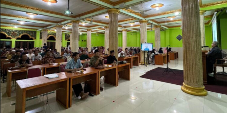 LDII PC Kalasan kembali menggelar pengajian rutin bagi warga yang telah menunaikan ibadah haji dan umrah. Foto: LINES