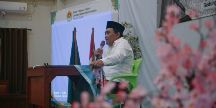 DPW LDII Provinsi Banten menggelar pengajian mahasiswa bertajuk “Temu Mahasiswa LDII Cilegon dan Serang”. Foto: LINES.