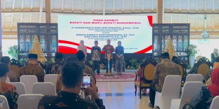 DPD LDII Kabupaten Gunungkidul menghadiri acara “Pisah Sambut Bupati dan Wakil Bupati Gunungkidul”. Foto: LINES.