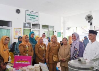 Ketua TP PKK Kota Kediri Tinjau Pelayanan Posyandu Seruni Ponpes Wali Barokah