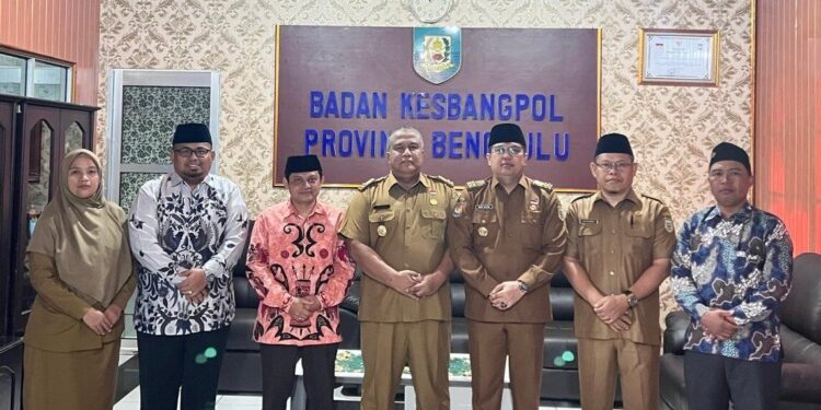 DPW LDII Bengkulu audiensi dengan Badan Kesbangpol Bengkulu, di kantor Kesbangpol Bengkulu, pada Senin (26/5). Foto: LINES