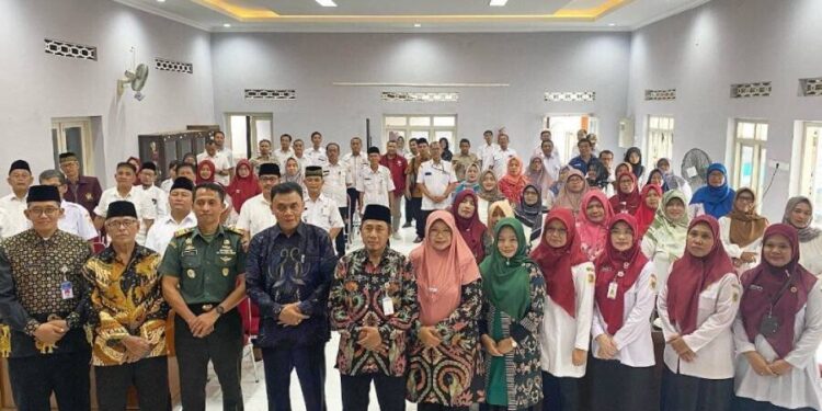 Halal Bihalal digelar oleh Pemerintah Kecamatan Pedan, Klaten, di Gedung Serbaguna Kecamatan Pedan. Foto: LINES.