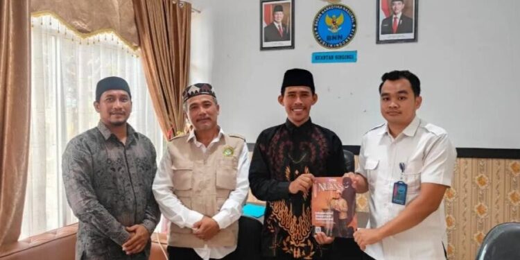 DPD LDII Kuantan Singingi beraudiensi dengan BNN Kabupaten Kuantan Singingi pada Rabu (4/6). Foto: LINES.
