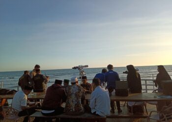 LDII Bengkulu Ikut Amati Hilal Zulhijah di Pantai Panjang