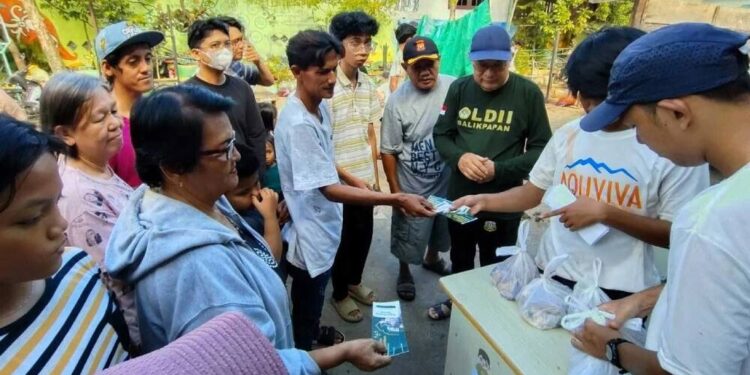 Warga LDII Kota Balikpapan semangat berkurban dan berbagi. Foto: LINES.