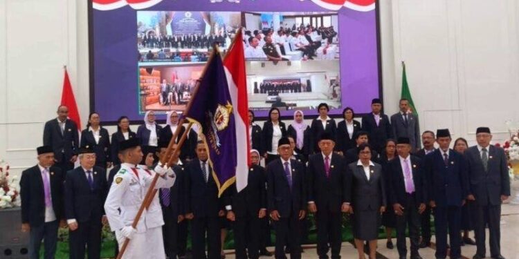 Ketua DPW LDII Provinsi Maluku, Jamaludin Wabula mengapresiasi pelantikan Dewan Pimpinan Daerah (DPD) Ikatan Alumni Lemhannas secara virtual. Foto: LINES.