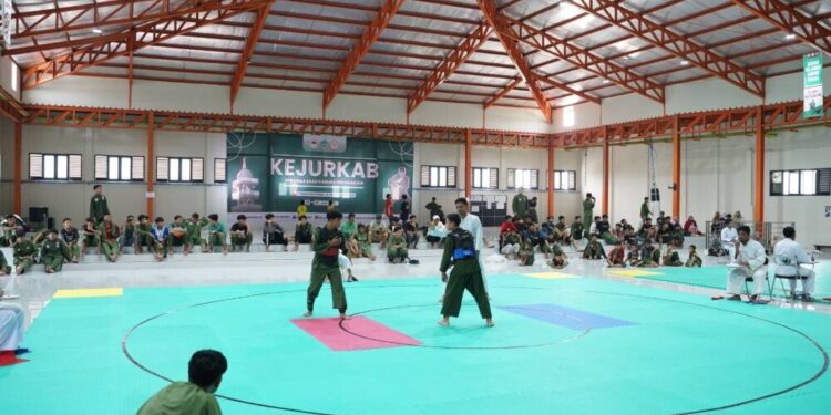 Persinas ASAD Kabupaten Nganjuk menggelar “Kejuaraan Kabupaten (Kejurkab) Persinas ASAD dan Seni Pencak Silat”. Foto: LINES.