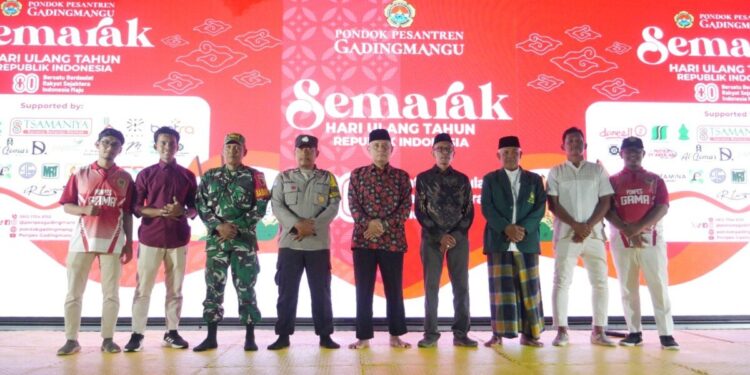 Pondok Pesantren Gadingmangu merayakan Hari Ulang Tahun (HUT) ke-80 Kemerdekaan Republik Indonesia. Foto: LINES.