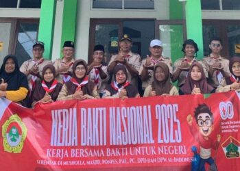 SAKO SPN Gunungkidul Gelar Kerja Bakti Sambut HUT RI ke-80