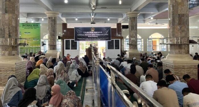 DPD LDII Kota Padang menggelar “Tabligh Akbar dan Bakti Sosial Donor Darah” jelang HUT RI ke 80. Foto: LINES.