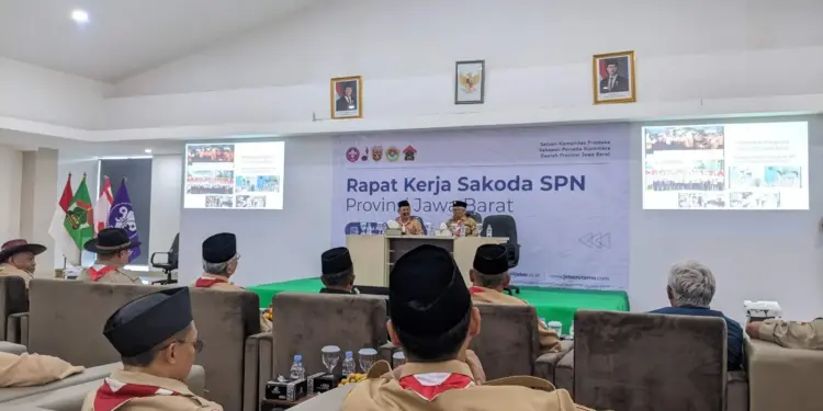 Menjelang Musyawarah Wilayah (Muswil) IX, DPW LDII Jawa Barat menggelar Rapat Kerja Satuan Komunitas (Sako) Pramuka Sekawan Persada Nusantara (SPN) tingkat provinsi. Foto: LINES