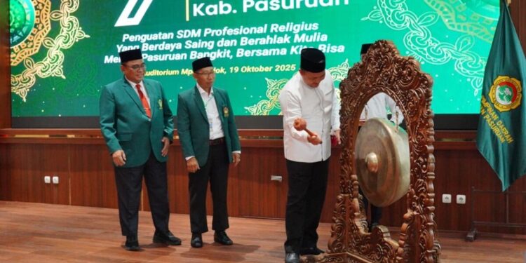 Bupati Pasuruan, Rusdi Sutejo, membuka Musyawarah Daerah (Musda) VII Lembaga Dakwah Islam Indonesia (LDII) Kabupaten Pasuruan. Foto: LINES.