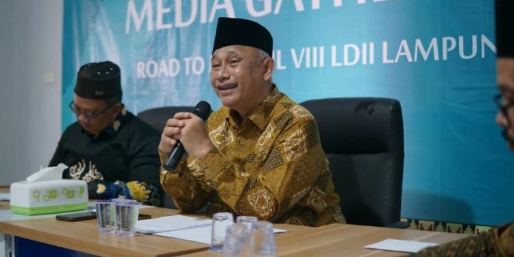 DPW LDII Lampung menghelat “Media Gathering Road to Muswil VIII LDII Lampung”, di kantor DPW LDII Provinsi Lampung. Foto: LINES.