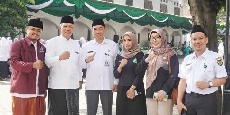DPD LDII Kota Kediri menghadiri upacara peringatan Hari Santri Nasional. Foto: LINES.