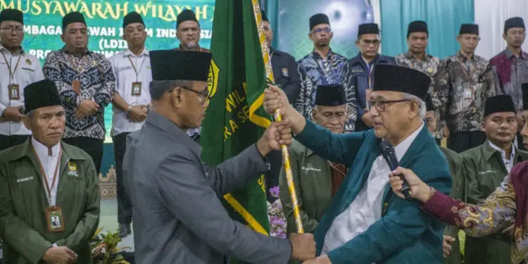 Musyawarah Wilayah (Muswil) X LDII Sumatera Selatan (Sumsel) menetapkan Rahmatullah sebagai Ketua DPW LDII Sumsel periode 2025-2030. Foto: LINES