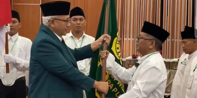 Musyawarah Wilayah (Muswil) VII LDII Provinsi Papua secara mufakat mempercayakan Sudarmo sebagai Ketua DPW LDII Papua untuk periode 2025-2030. Foto: LINES